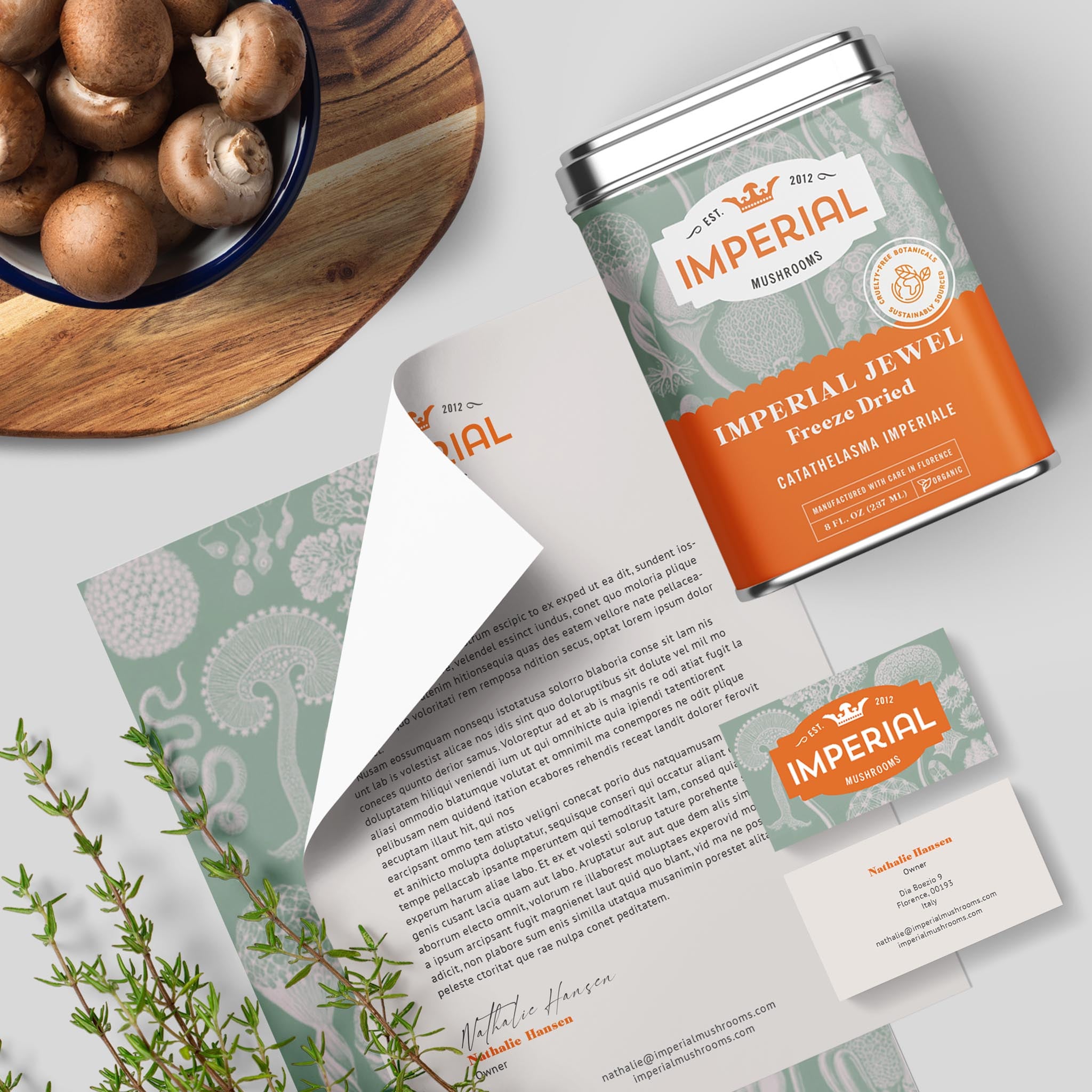 Branding  / Imperial Mushrooms   *For Sale